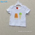 BKD white color OEM Service infant T-shirts
